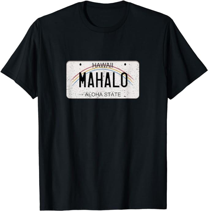 Mahalo License Plate