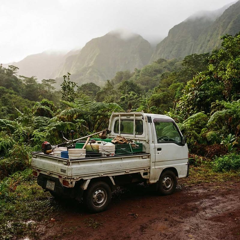 Kei trucks imported from Japan are small, efficent, and useful.